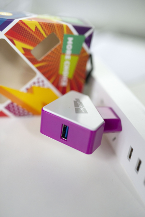 Купить СЗУ 2USB 1.5A для micro USB со встроенным кабелем More choice NC42m (White Purple)